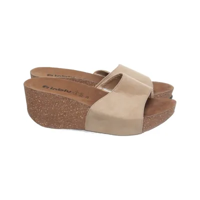 Mules (Beige) from Inblu Leather