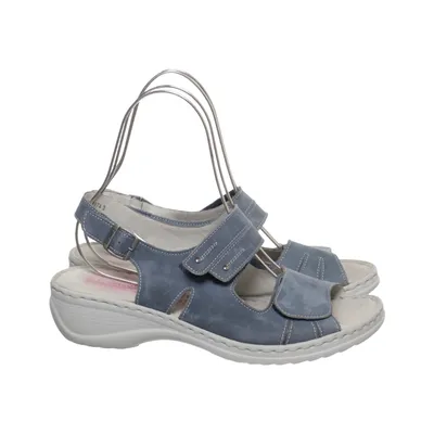 Sandales (Bleu) de Medicus Cuir