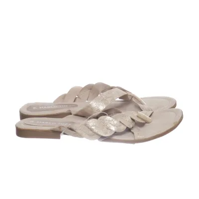 Flip-flops (Beige, Gold) from Marco Tozzi