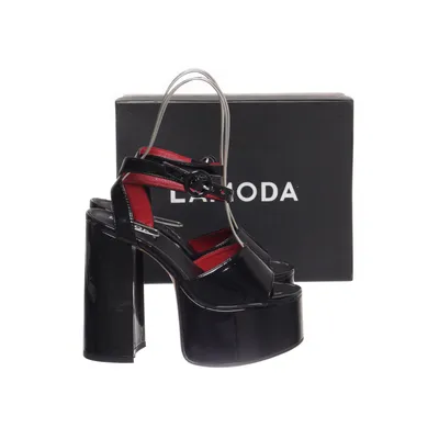 High heel sandals (Black) from Lamoda