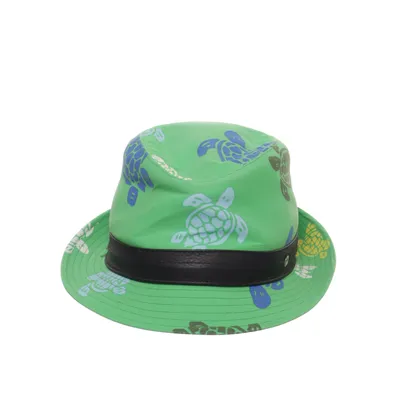Buckethatt (Grön, Flerfärgad) från Vilebrequin Bomull, Polyamid, Skinn