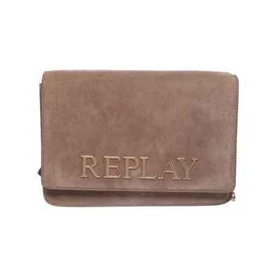 Axelremsväska (Brun) från Replay Bomull, Skinn