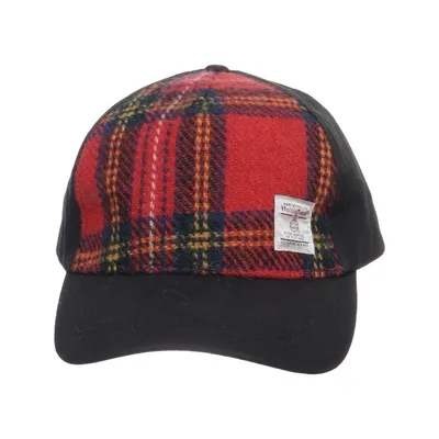 Baseballkeps (Svart, Flerfärgad) från Glen Appin of Scotland Polyester, Ull