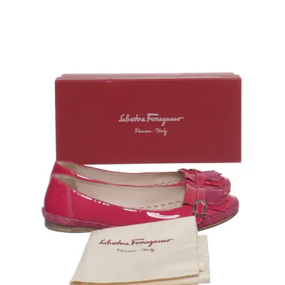 Ballerinaskor (Rosa) från Salvatore Ferragamo Skinn, Mocka