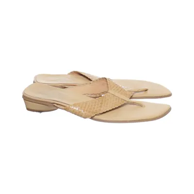 Teenslippers (Beige) van Kess Leer