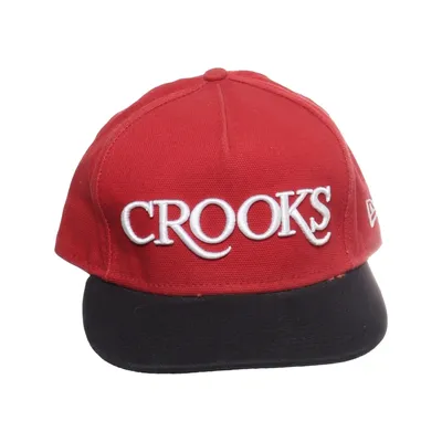 Casquette de baseball (Rouge, Noir) de Crooks & Castles Coton