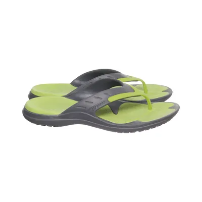 Tongs (Gris, Vert) de Crocs Polyuréthane