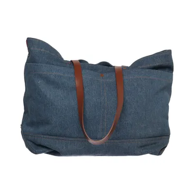 Handbag (Blue, Brown) from Levi Strauss & Co Cotton, Leather
