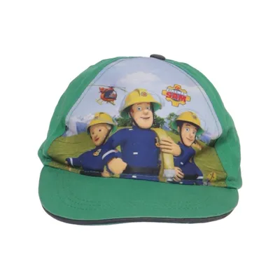Honkbalpet (Groen, Meerkleurig) van Fireman Sam Katoen