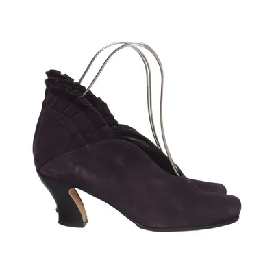 Heeled boots (Purple) from Audley Leather