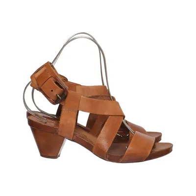 High heel sandals (Brown) from Moma Leather
