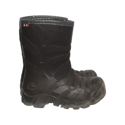 Rubber boots (Black) from Viking Leather, Polyester, Wool