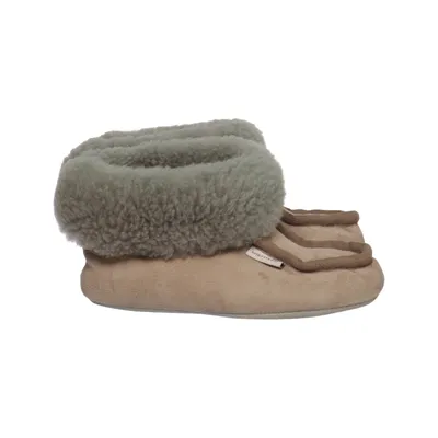 Slippers (Beige, Gray) from Peer of Sweden Leather, Wool