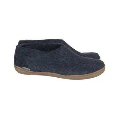 Slippers (Blauw) van Glerups Leer, Wol