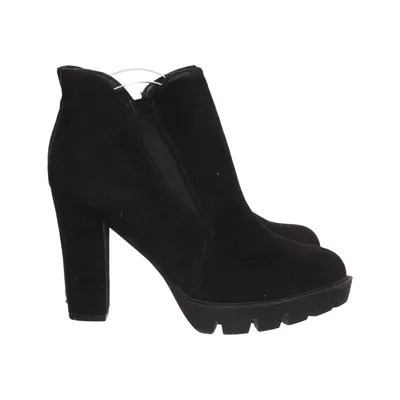 Heeled boots (Black) from Super Me Leather