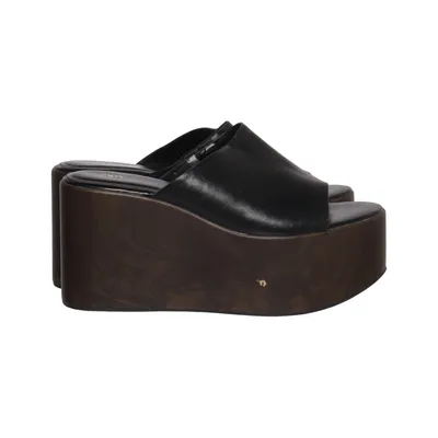 Wedges (Black, Brown) from Zara Leather