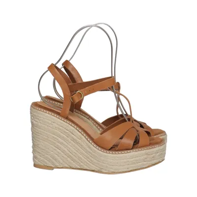 Wedges (Brown) from Agnes Cecilia Leather