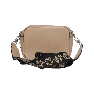 Shoulder-bag (Beige, Black) from Cromia Polyurethane