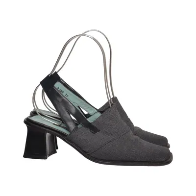 Escarpins (Gris, Noir) de Parisienne Cuir