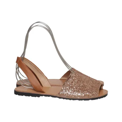 Sandals (Brown, Gold) from Top shoes