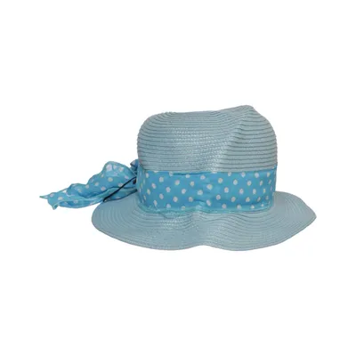 Solhat (Blå, Hvid) fra Vivess Polyester