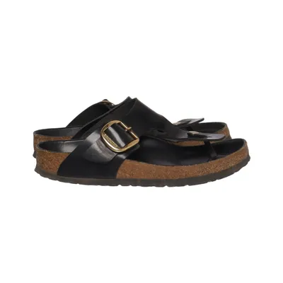 Teenslippers (Gizeh) van Birkenstock Leer