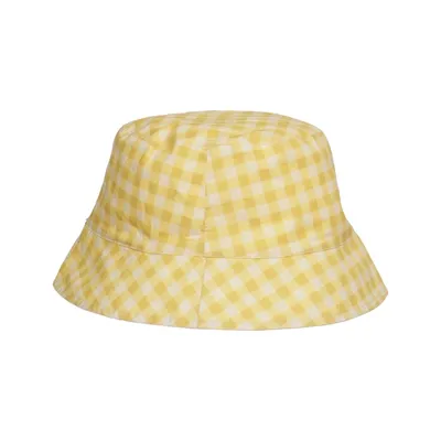Buckethatt (Gul, Vit) från Lindex Bomull