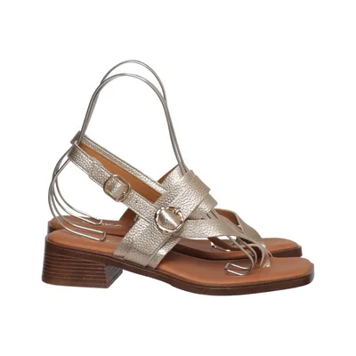 Sandalen (Goud, Bruin) van Chika10 Polyurethaan