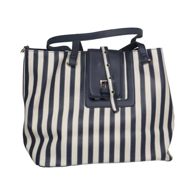 Handbag (Blue, White) from Carpisa Polyester, Polyurethane