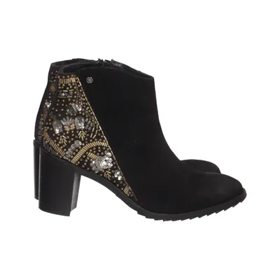 Bottes à talons (Noir) de Cuplé Cuir