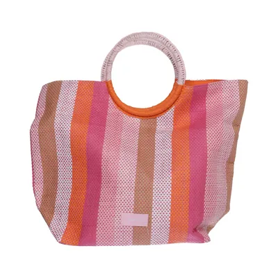 Beach bag (Pink, Orange, Brown) from Joico Cotton, Polyester