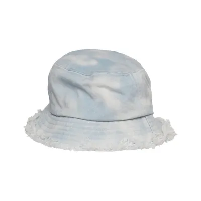 Buckethatt (Blå, Vit) från Lindex Bomull