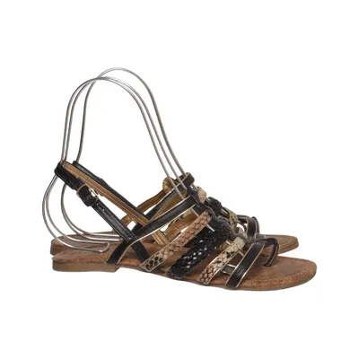 Sandales (Noir, Marron, Or) de Super Mode