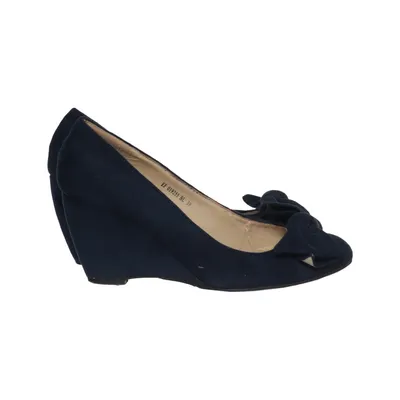 Chaussure compensées (Bleu) de Raxmax Cuir