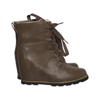 Chaussure compensées (Marron) de Universal Thread Fausse fourrure, Polyuréthane