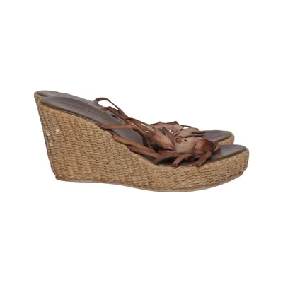 Chaussure compensées (Marron) de Alessandro Bonciolini Cuir
