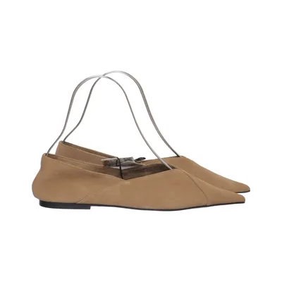 Ballerinasko (Beige) fra Zara Læder