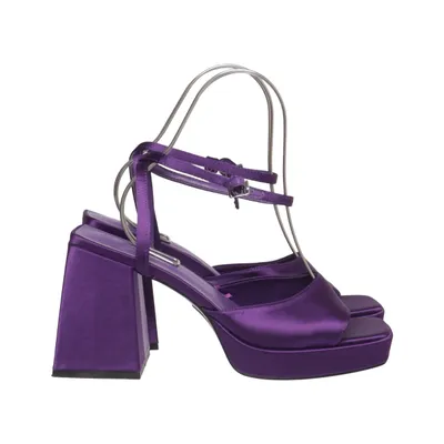 High heel sandals (Purple) from Monki