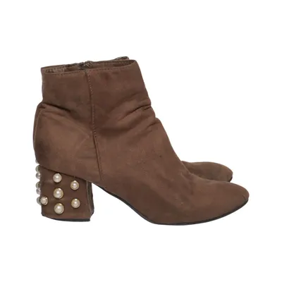 Bottes à talons (Marron) de Super Mode