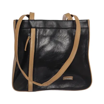 Skuldertaske (Sort, Beige) fra Marc Chantal
