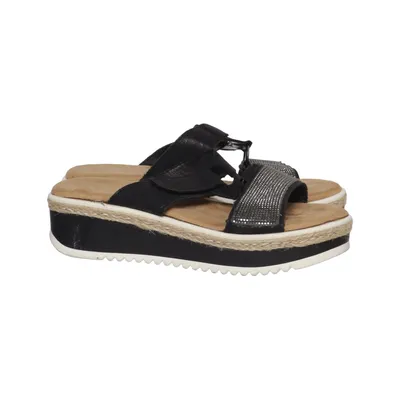 Chaussure compensées (Noir, Beige) de Alyssa