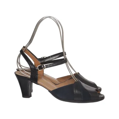 High heel sandals (Black) from Marie Leather