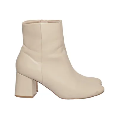 Heeled boots (Beige) from Sacha Leather