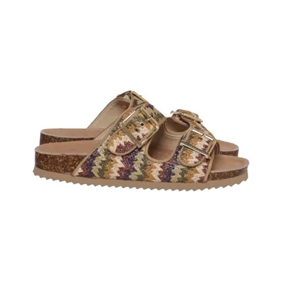 Sandales (Beige, Multicolore) de Colors of California Cuir