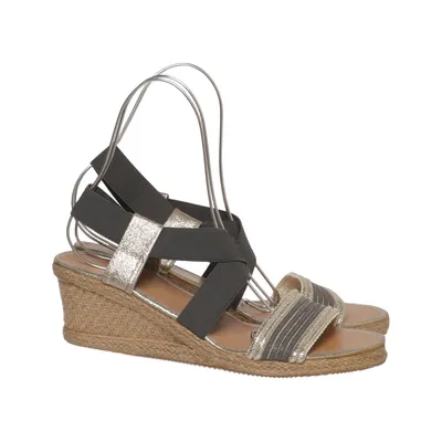 Wedges (Gray, Gold) from Claudia Ghizzani