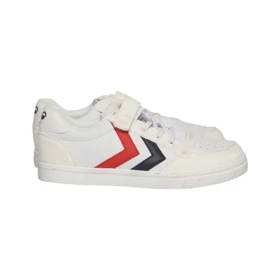 Træningssko (Slimmer Stadil Leather Low Jr) fra Hummel Læder