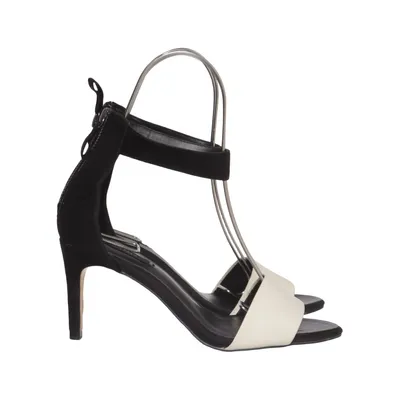 High heel sandals (Black, White) from Zara Basic Collection