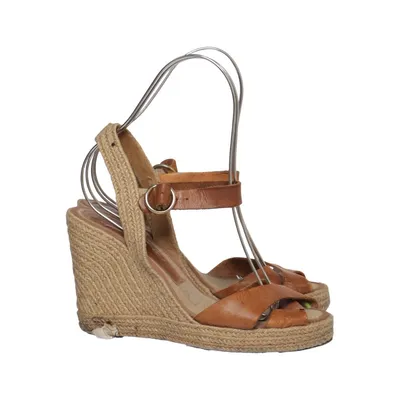 Wedges (Brown, Beige) from Marenas Leather