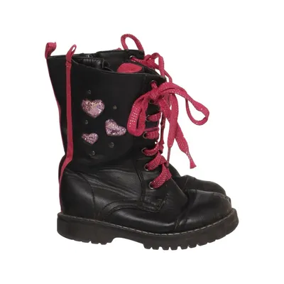 Laced boots (Black, Pink) from Girls Marmelata