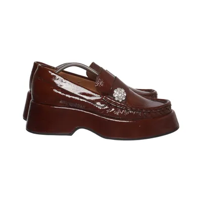 Loafers (Bruin) van Ganni Leer